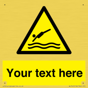 Custom Warning diving area